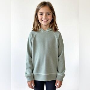 Cat & Jack sage Green waffle knit Hoodie